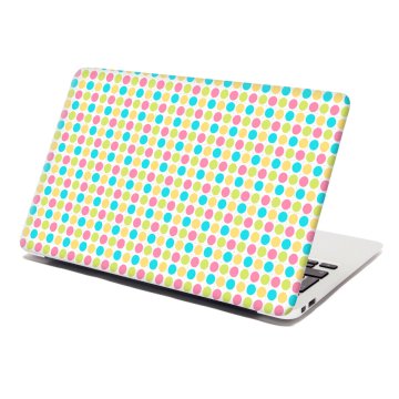 Samolepka na notebook Veselé barevné puntíky