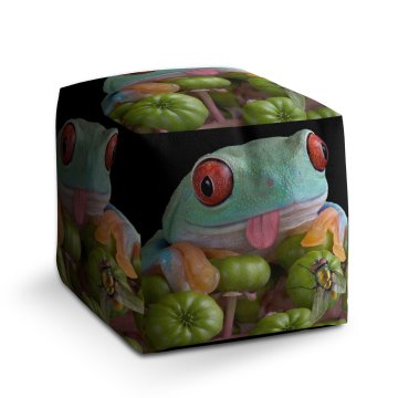 Taburet Cube Veselá žába: 40x40x40 cm