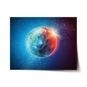 Plakát Země ve vesmíru