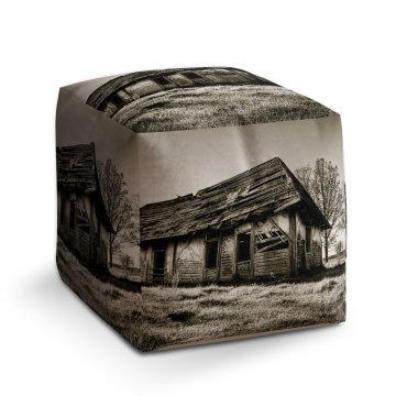 Taburet Cube Starý dům: 40x40x40 cm