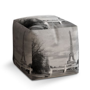 Taburet Cube Eiffelova věž 5: 40x40x40 cm