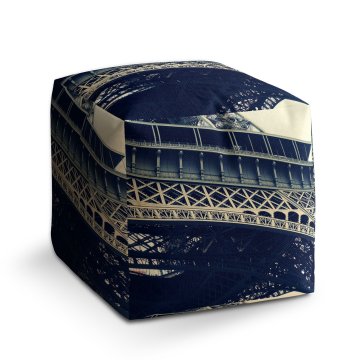 Taburet Cube Eiffel Tower: 40x40x40 cm
