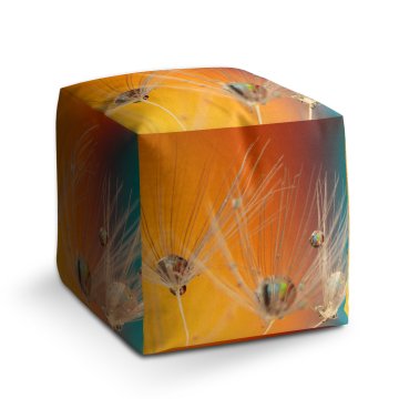 Taburet Cube Odkvetlé pampelišky 2: 40x40x40 cm