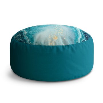 Taburet Circle Modrý pigment: 40x50 cm