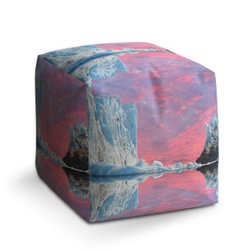Taburet Cube Ledovec: 40x40x40 cm