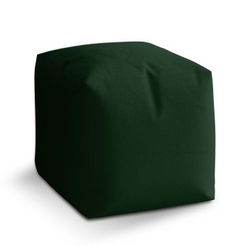 Taburet Cube Lesní zelená: 40x40x40 cm