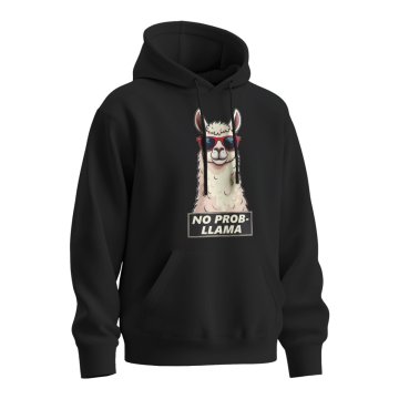 Mikina s potiskem No prob-llama