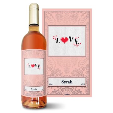 Růžové víno Love: 0,75 l 