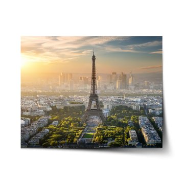 Plakát Paříž Eifellova věž Skyline
