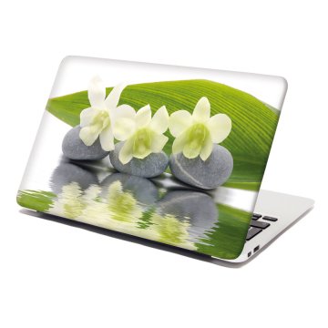 Samolepka na notebook Bílá orchidej