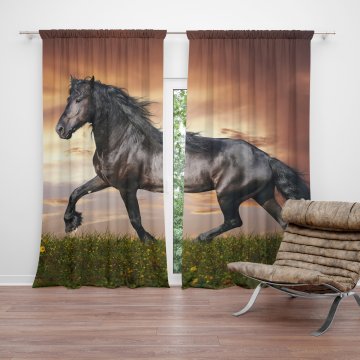 Závěs Friský kůň: 2ks 140x250cm