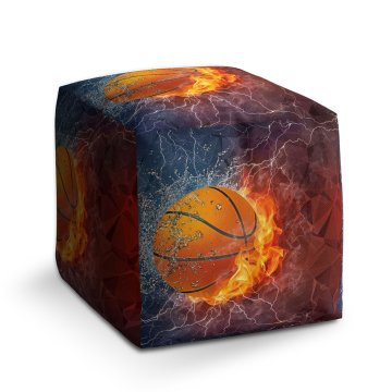 Taburet Cube Basketbalový míč: 40x40x40 cm