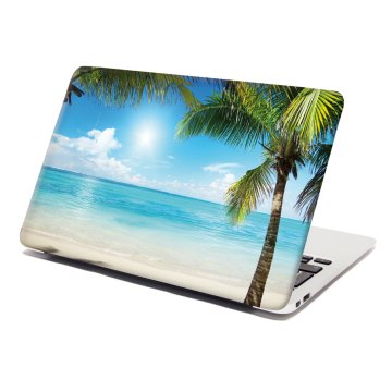 Samolepka na notebook Pláž s palmami
