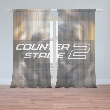 Záclony Counter Strike 2 Voják: 2ks 150x250cm