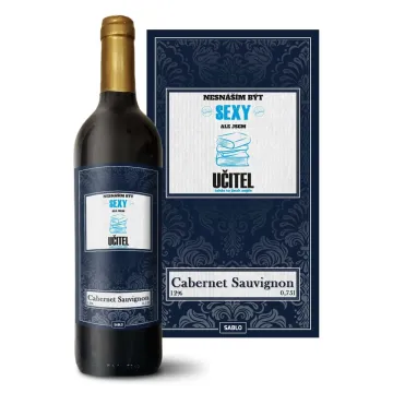 Červené víno Nesnáším být sexy, ale jsem učitel: 0,75 l 
