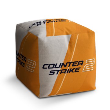 Taburet Cube Counter Strike 2 Oranžová: 40x40x40 cm