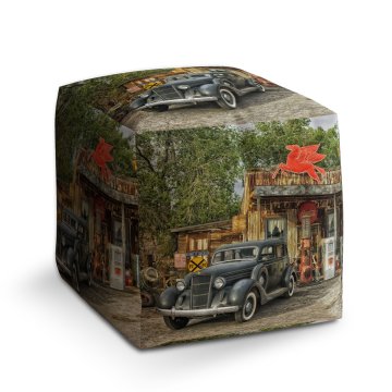 Taburet Cube Veterán 3: 40x40x40 cm