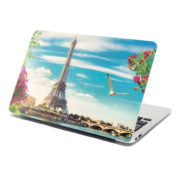 Samolepka na notebook Paříž Eifellova věž Mraky
