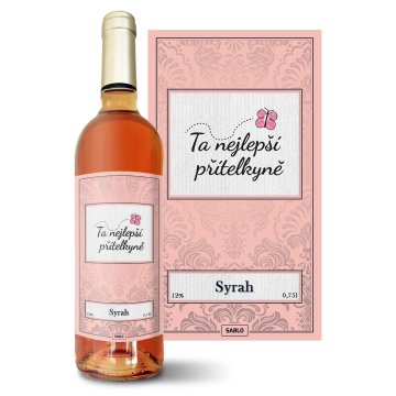 Růžové víno Ta nejlepší přítelkyně: 0,75…