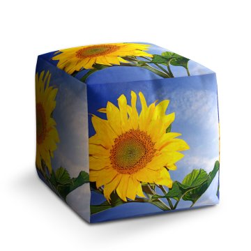 Taburet Cube Slunečnice 2: 40x40x40 cm