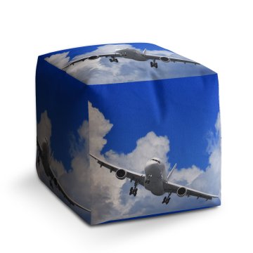 Taburet Cube Letadlo při přistání: 40x40x40 cm