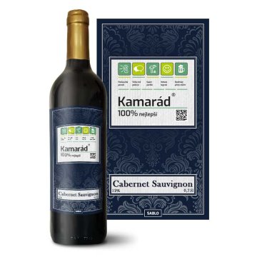 Červené víno Kamarád: 0,75 l