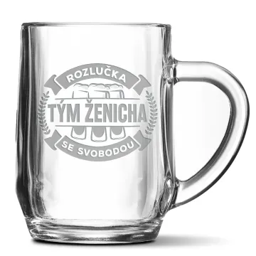 Půllitr Rozlučka se svobodou tým ženicha: 0,5