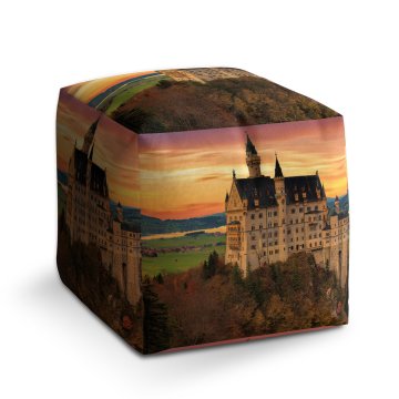 Taburet Cube Hrad: 40x40x40 cm