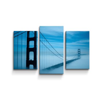 Obraz - 3-dílný Golden Gate 3