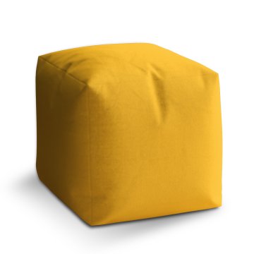 Taburet Cube Žlutooranžová: 40x40x40 cm