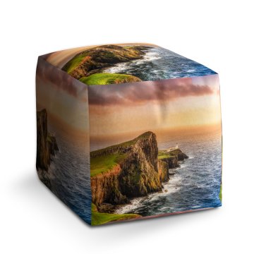 Taburet Cube Skalnaté pobřeží: 40x40x40 cm