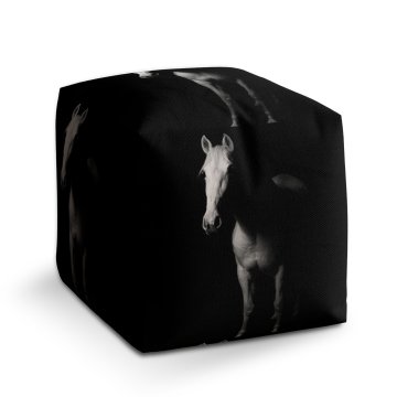 Taburet Cube Kůň ve stínu: 40x40x40 cm