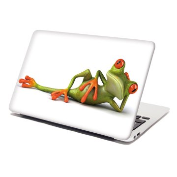Samolepka na notebook Ležící žába