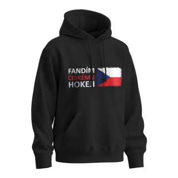 Mikina s potiskem Fandím českému hokeji