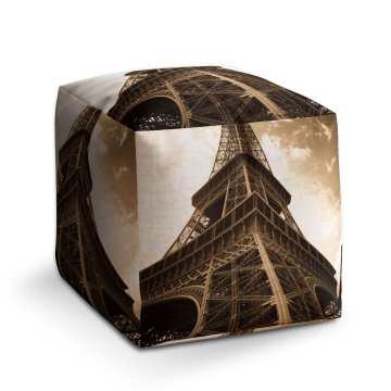 Taburet Cube Eiffelova věž 6: 40x40x40 cm