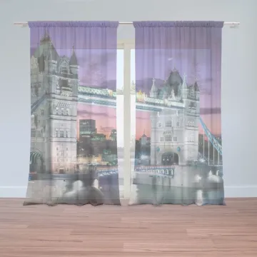 Záclony Tower Bridge: 2ks 150x250cm