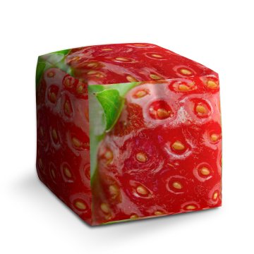 Taburet Cube Jahoda: 40x40x40 cm