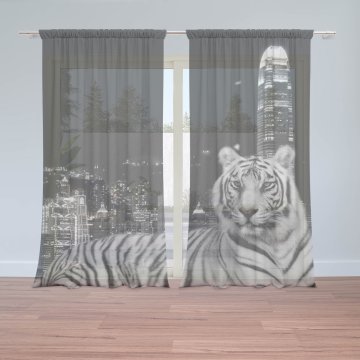 Záclony Městský tygr: 2ks 150x250cm