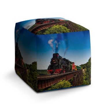 Taburet Cube Vlak na mostě: 40x40x40 cm