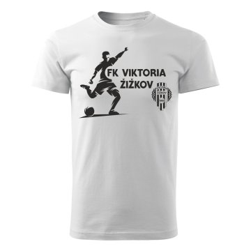 Tričko FK VIKTORIA ŽIŽKOV - fotbalista - bílé