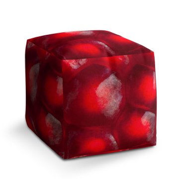 Taburet Cube Granátové jablko: 40x40x40 cm