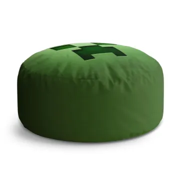 Taburet Circle Green Blocks: 38x48 cm