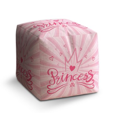 Taburet Cube Princess: 40x40x40 cm