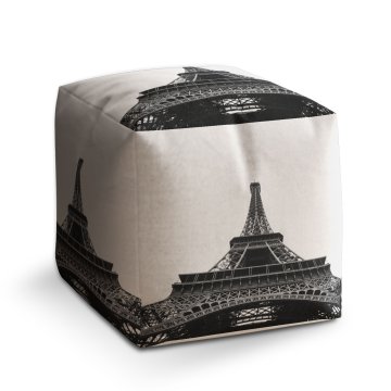 Taburet Cube Eiffel Tower 4: 40x40x40 cm