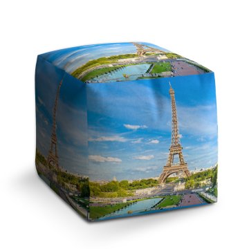 Taburet Cube Eiffel Tower 5: 40x40x40 cm