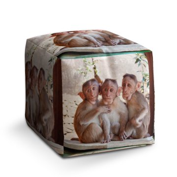 Taburet Cube Opičky: 40x40x40 cm