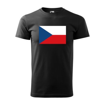 Tričko s potiskem Česká vlajka - Český fanoušek