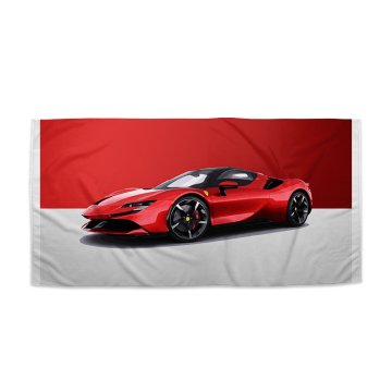 Ručn&iacute;k Ferrari na červenob&iacute;l&eacute;