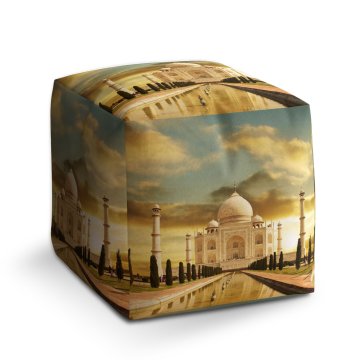 Taburet Cube Taj Mahal: 40x40x40 cm