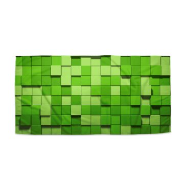Ručník Green Blocks 3D